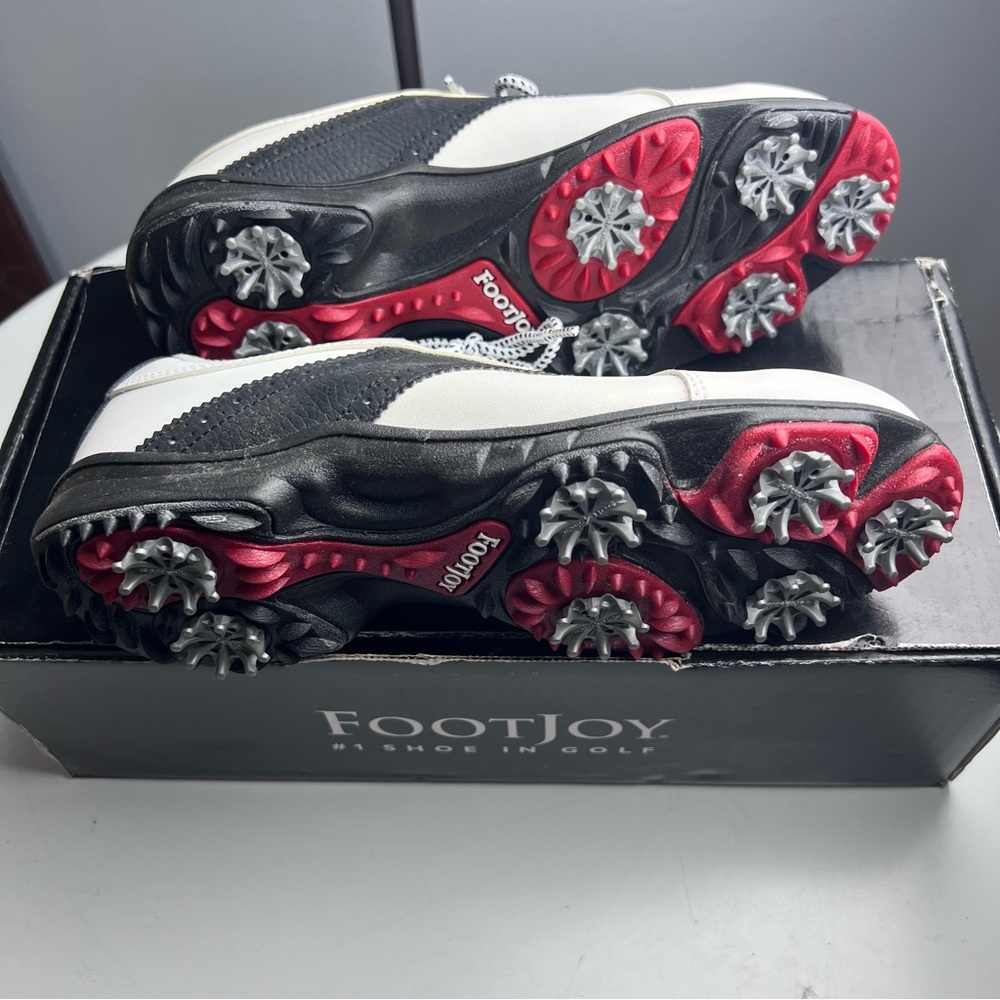 FootJoy Greenjoys Gold Shoes 48425 Size 8M NEW - Picture 5 of 6